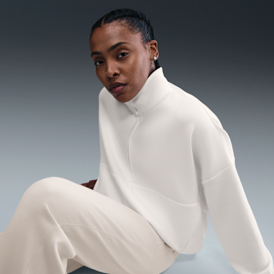 Playera Dri-FIT oversized de medio cierre para mujer Nike 24.7 ImpossiblySoft