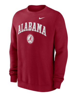 Мужские  Alabama Crimson Tide Arched Seal Nike College Pullover Crew