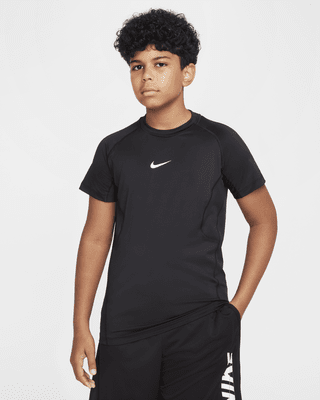 Подростковые шорты Nike Pro Big Kids' (Boys') Dri-FIT Short-Sleeve Top (Extended Size)