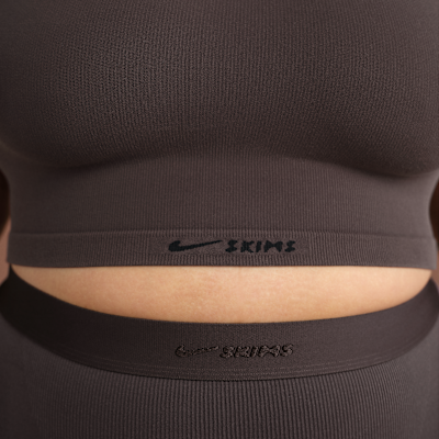 Bra de corte largo con cuello alto para mujer NikeSKIMS Vintage Seamless