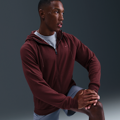 Nike Primary Fleece Sudadera con gorro de alto rendimiento Dri-FIT UV de cierre completo para hombre