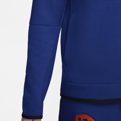 Sweat à capuche et zip Nike Football Pays-Bas Tech Fleece Windrunner pour homme