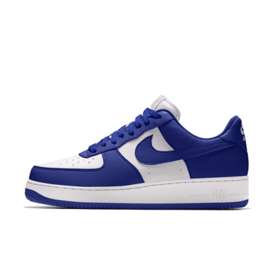 Custom Blue Inverse Color Block Nike Air Force 1s Low 