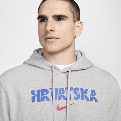 Fotbollshuvtröja Kroatien Club Fleece Nike för män