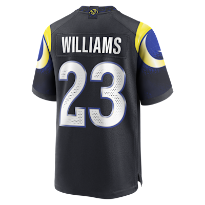Jersey Nike de la NFL Game para hombre Kyren Williams Los Angeles Rams Rivalries Collection