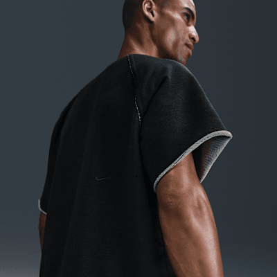 Playera de fitness de manga corta de tejido Fleece Dri-FIT para hombre Nike Heritage