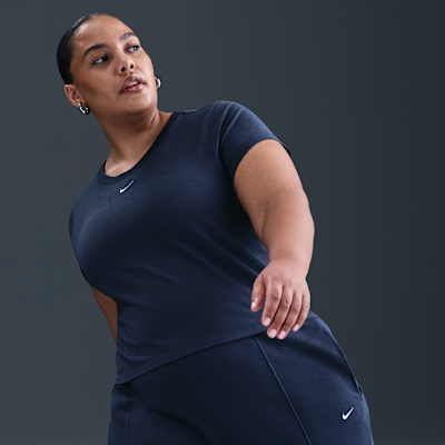 Nike Sportswear Chill Knit Women's Cropped T-Shirt (Plus Size)