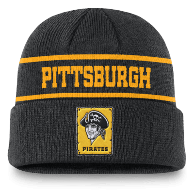 Gorro con dobladillo Nike de la MLB para hombre Pittsburgh Pirates Rewind Terra