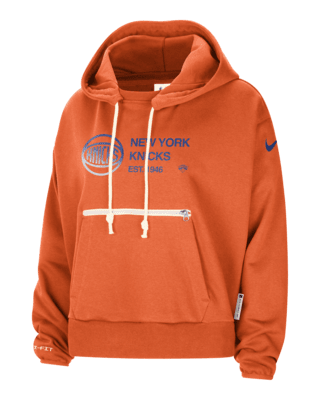 Женское худи New York Knicks Standard Issue Nike Dri-FIT NBA Pullover Hoodie