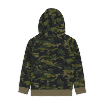 Sudadera con capucha y estampado de camuflaje para niños pequeños Nike ...