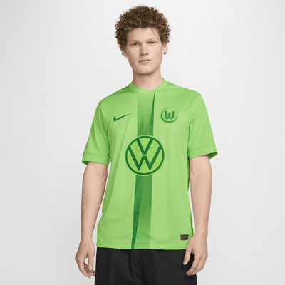 VfL Wolfsburg 2024/25 Stadium Home Men's Nike Dri-FIT Football Replica Shirt