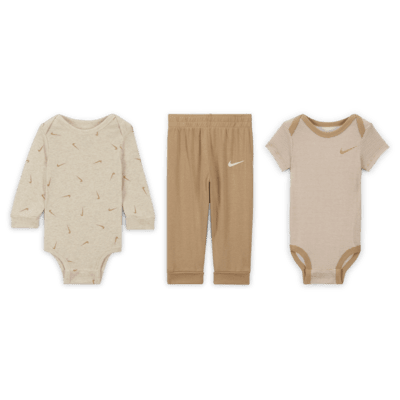 Nike Baby Essentials Baby (0-9M) 3-Piece Bodysuit Set