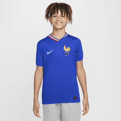 FFF (Women's Team) 2024/25 Stadium Home Older Kids' Nike Dri-FIT Football Replica Shirt