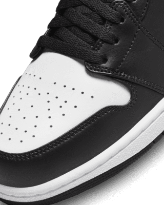 white black air jordan 1 low