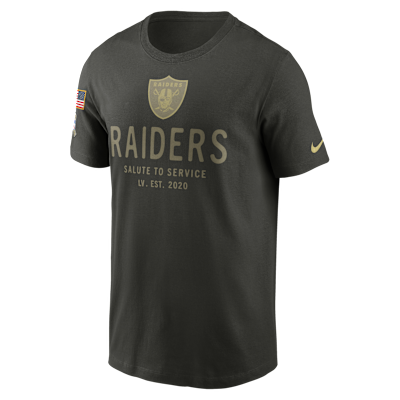 Las Vegas Raiders Salute to Service Sideline Primary Edge Men's Nike Dri-FIT NFL T-Shirt