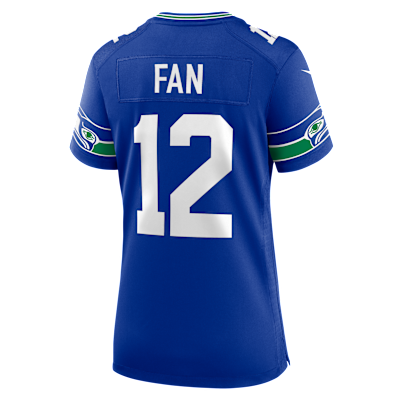 12s Seattle Seahawks 50th Anniversary Women’s Nike NFL Game Jersey