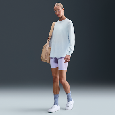 Nike One Relaxed Dri-FIT damestop met lange mouwen