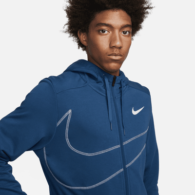 Nike Dri-FIT Men's Fleece Full-Zip Fitness Hoodie. Nike AU