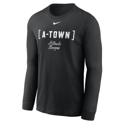 Atlanta Braves Fashion Men's Nike MLB Long-Sleeve T-Shirt