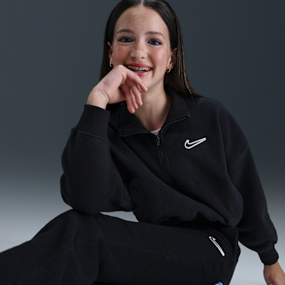 Nike Sportswear Big Kids' (Girls') Long-Sleeve Fleece Top