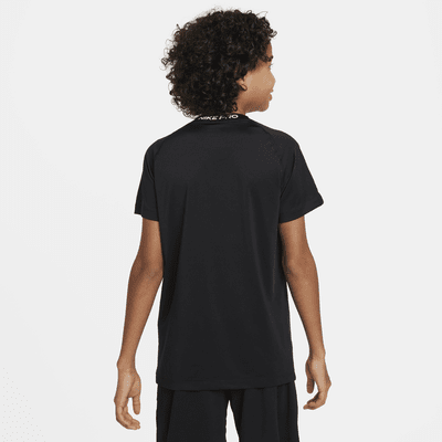 Nike Pro Older Kids' (Boys') Dri-FIT Short-Sleeve Top