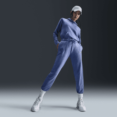 Pants de fútbol Nike de tiro medio del Club América alternativo Club Fleece para mujer