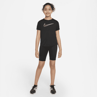 Nike One Older Kids' (Girls') Dri-FIT Short-Sleeve Training Top