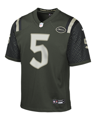 Детские джерси Garrett Wilson New York Jets Rivalries Collection Big Kids' Nike NFL Game Jersey