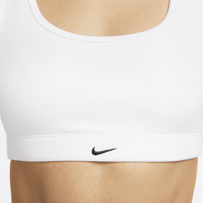 Bra deportivo de tela de canalé con forro ligero de baja sujeción para mujer Nike Alate All U