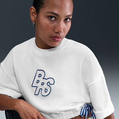 Nike Sportswear Phoenix Fleece Women's Short-Sleeve Cropped French Terry Top