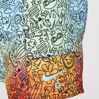 Shorts de vóleibol de 15 cm para niña talla grande Nike Swim Doodle