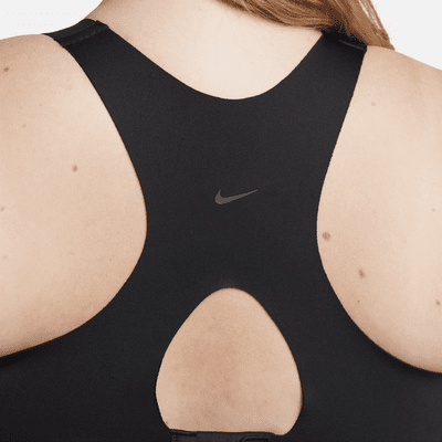 Nike Alpha gepolsterter Sport-BH mit Reißverschluss vorne und starkem Halt für Damen