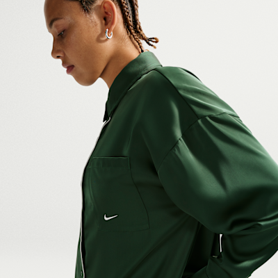 Nike Sportswear Women's Oversized Satin Long-Sleeve Top