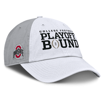 Gorra universitaria Nike ajustable para hombre Ohio State Buckeyes 2025 College Football Playoff Bound Club