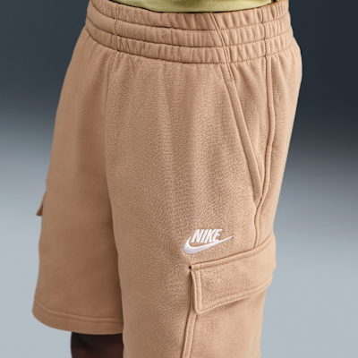 Shorts cargo de French Terry para niños talla grande Nike Sportswear Club