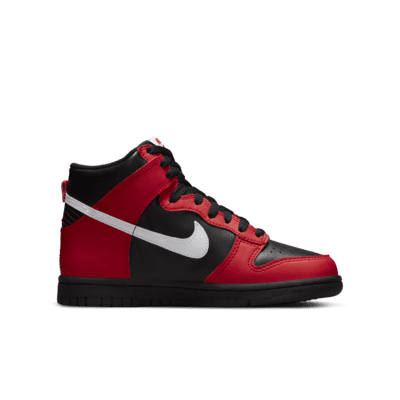 all red nike dunk high