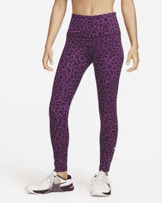 Женские тайтсы Nike One High-Waisted Printed Leggings