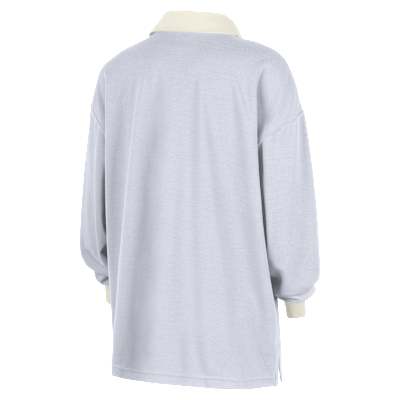 Polo de manga larga Nike de la WNBA oversized para mujer Team 13 Essential