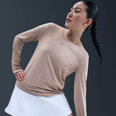 Playera de manga larga Dri-FIT para mujer Nike One Classic