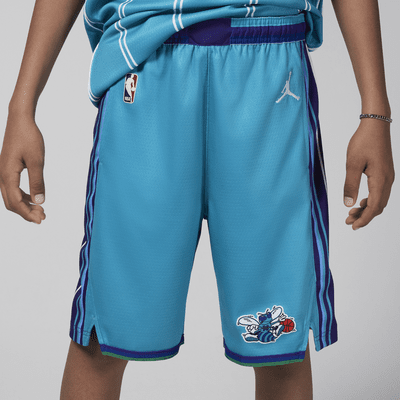 Charlotte Hornets 2023/24 Hardwood Classics Jordan Dri-FIT NBA Swingman Shorts für ältere Kinder (Jungen)