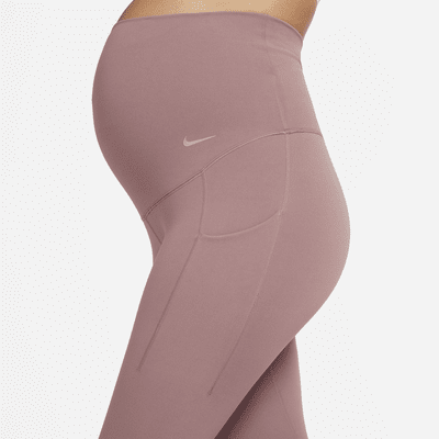 Leggings de maternidad de tiro alto de 7/8 de baja sujeción con bolsillos para mujer Nike Zenvy (M)