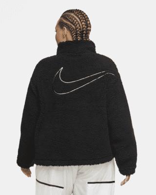 Swoosh Women's Sherpa Jacket (Plus Size). Nike CA