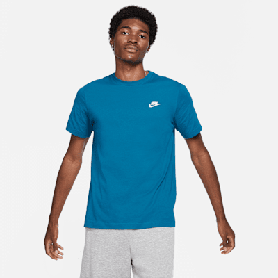 blue nike dri fit t shirt