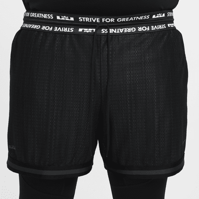 Shorts de básquetbol DNA de 15 cm 3 en 1 para hombre LeBron