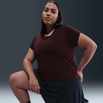 Playera cropped para mujer (talla grande) Nike Sportswear Chill Knit