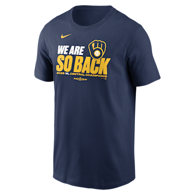 Milwaukee Brewers 2025 National League Central Champions Men's Nike MLB T-Shirt