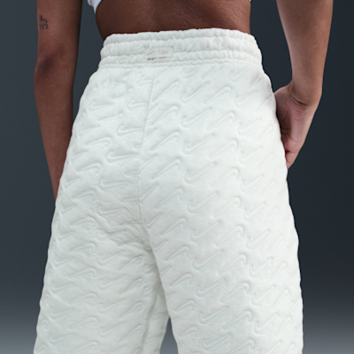 Pants de jacquard de tiro alto oversized para mujer Nike Sportswear Phoenix Fleece
