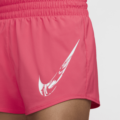 Nike One Women's Dri-FIT Mid-Rise Brief-Lined Graphic Shorts