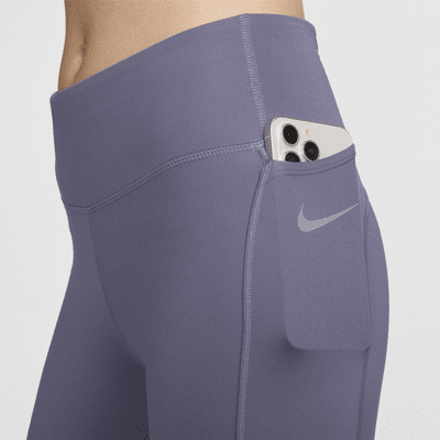 Korte Nike Fast-løbeleggings med mellemhøj talje til kvinder