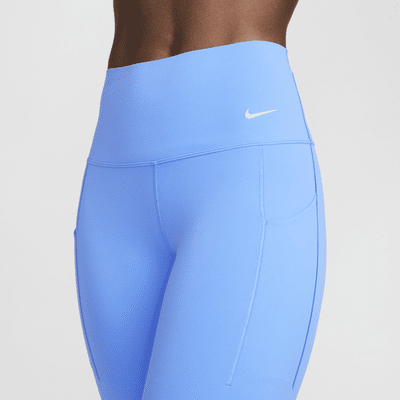 Leggings de 7/8 de tiro alto y sujeción media con bolsillos para mujer Nike Universa